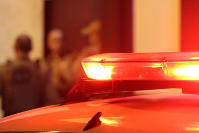 giroflex do carro de polícia