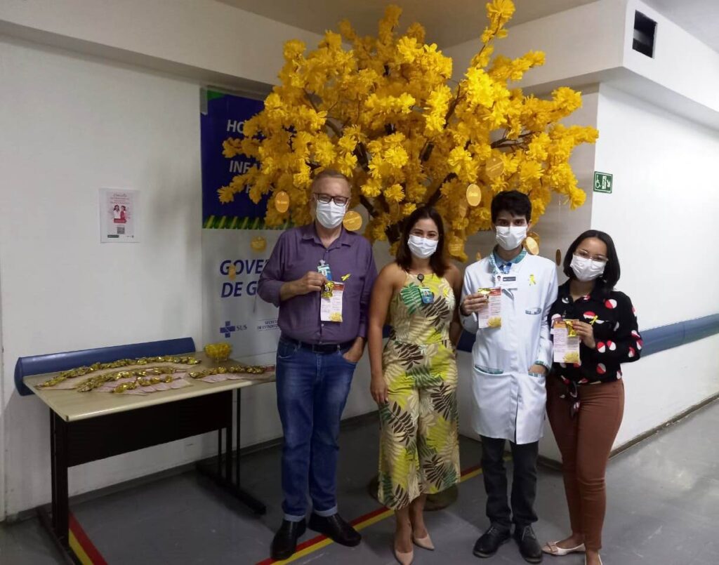 árvore amarela no HMI