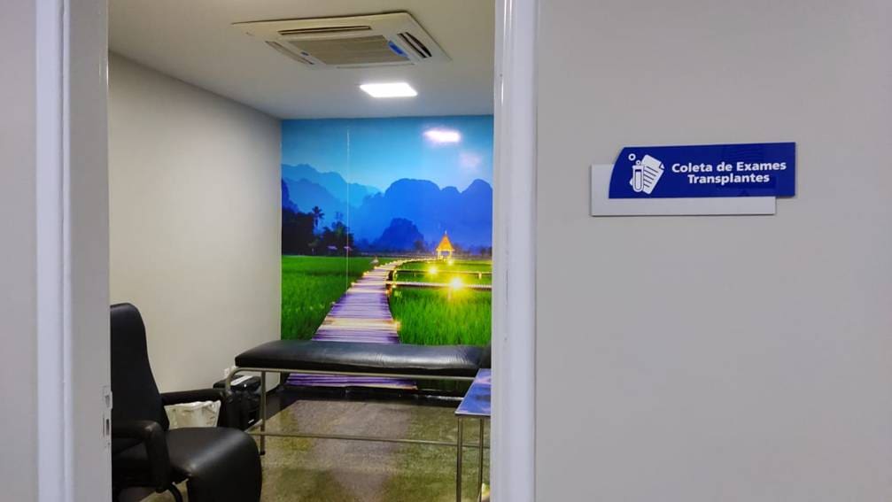 Sala do serviço de coleta do HGG