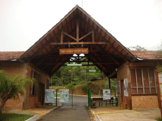 entrada do parque da serra de caldas