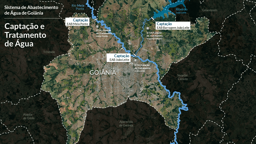 mapa de goiânia pela saneago