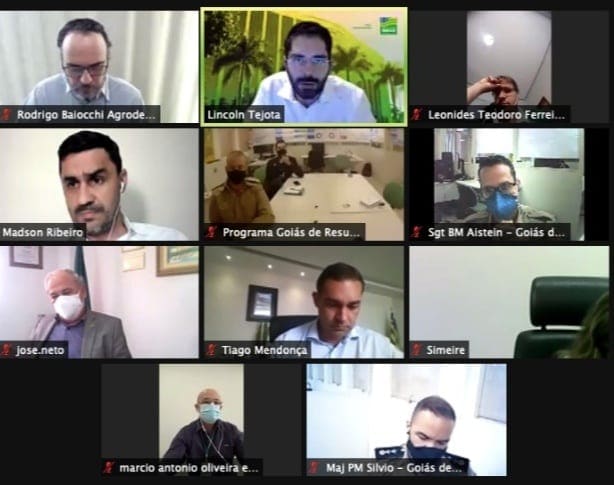 print da tela da reunião