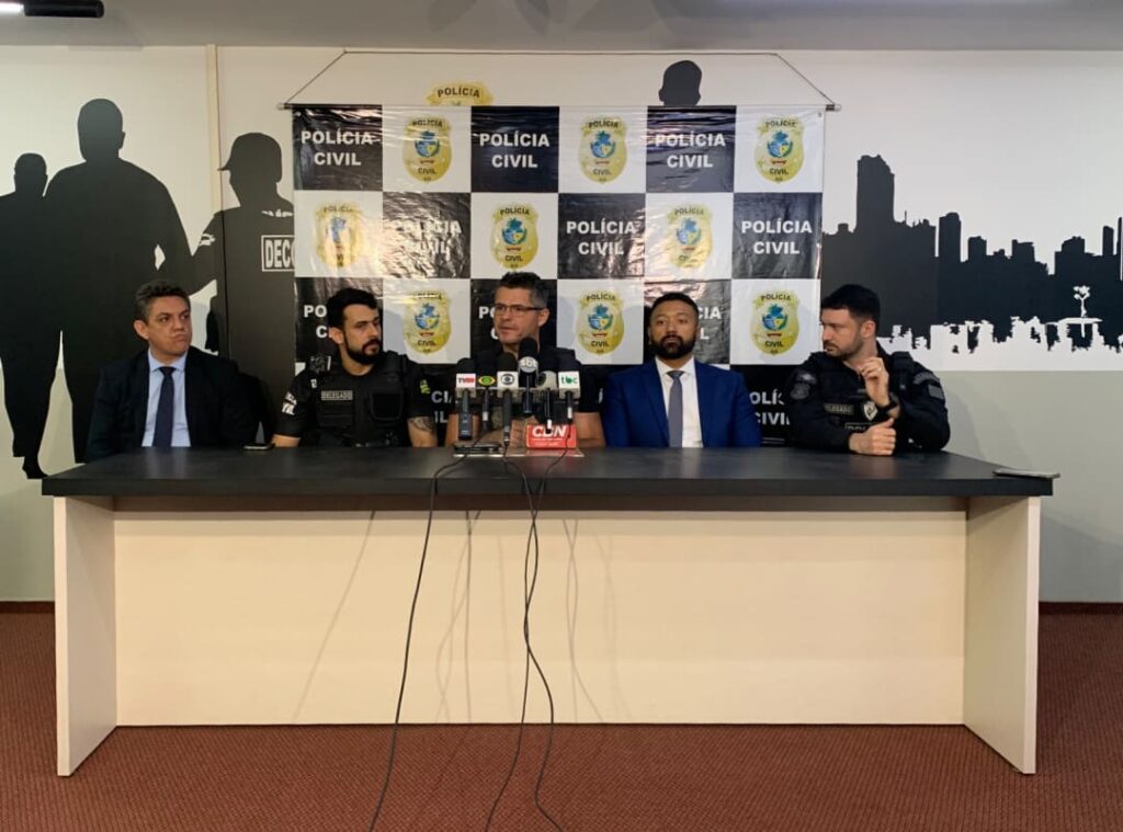 Coletiva de imprensa sobre a Operação Sinusal