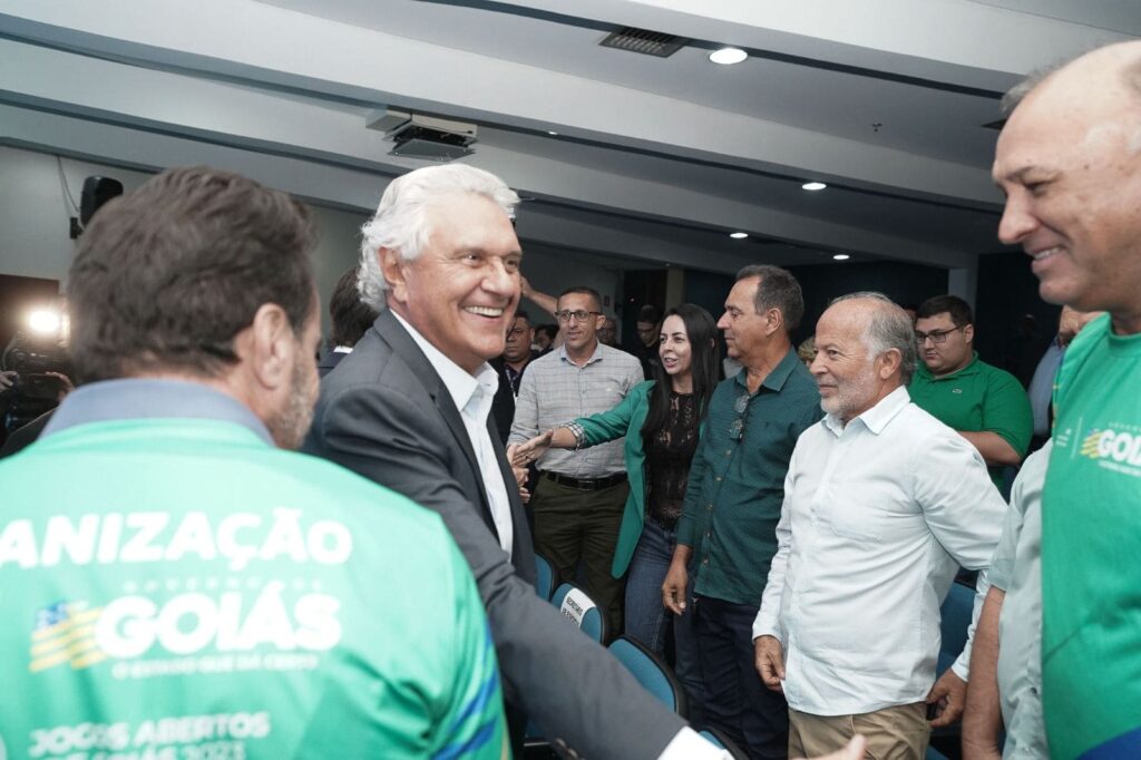 Caiado no lançamento dos Jogos Abertos de Goiás 2023
