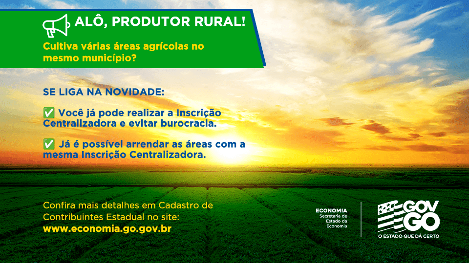Economia desburocratiza arrendamento com Inscrição Centralizadora para produtor