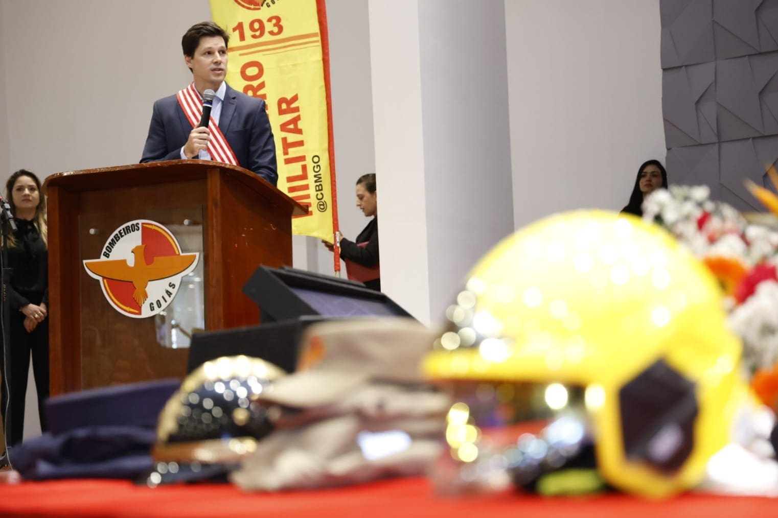 Daniel Vilela no evento do Corpo de Bombeiros