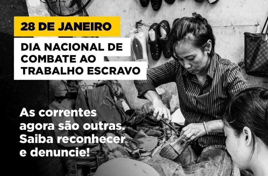28 de janeiro é Dia Nacional de Combate ao Trabalho Escravo