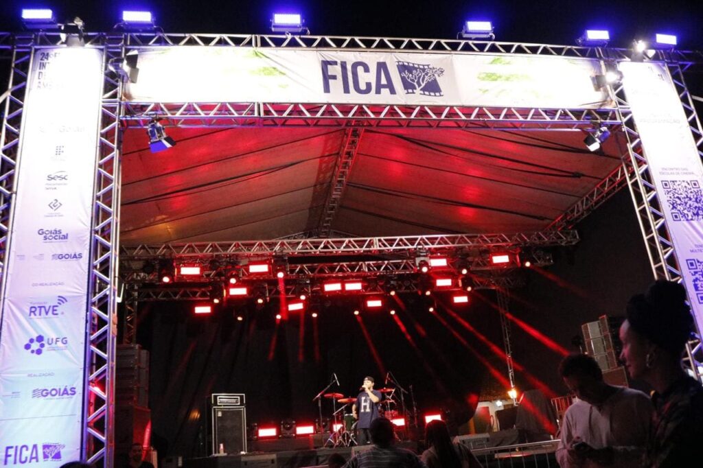 Palco do Fica para apresentações culturais