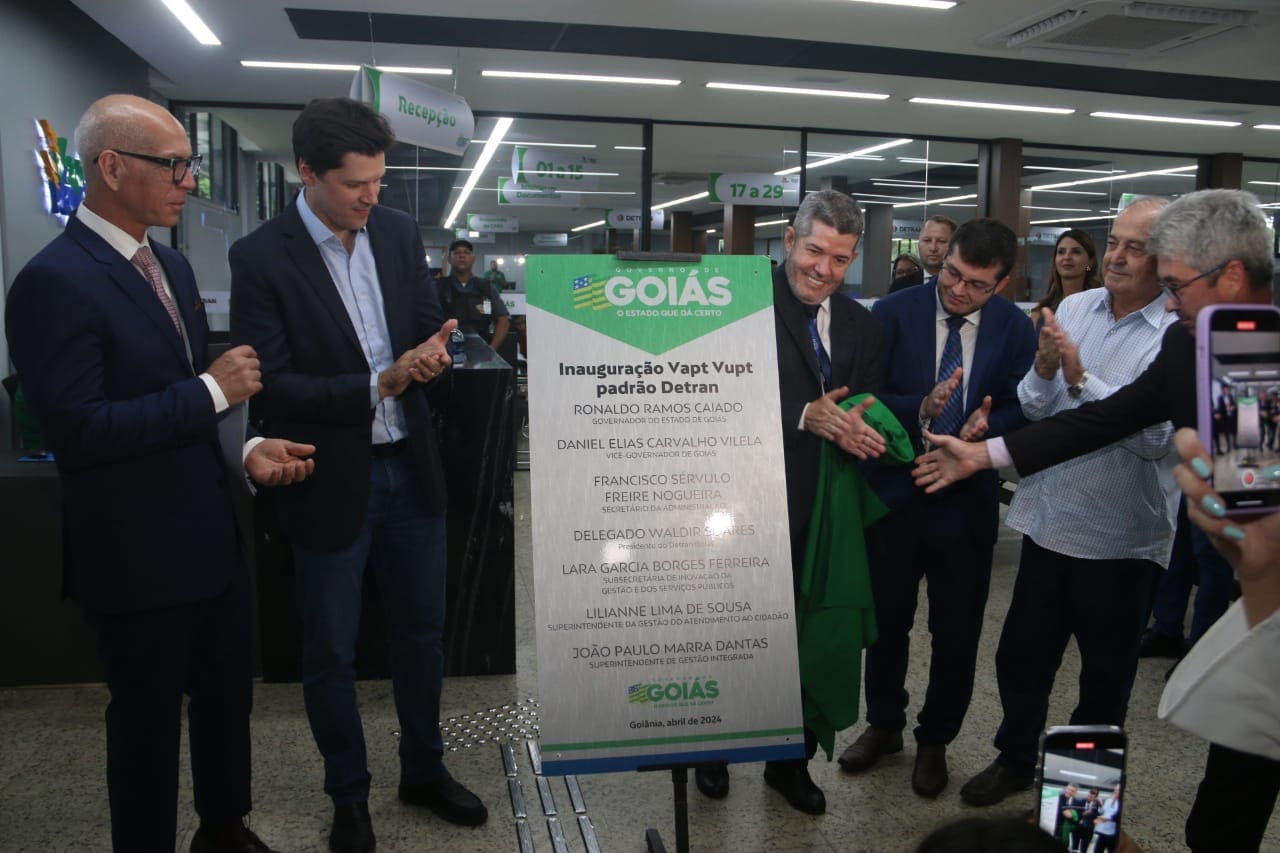 Governo entrega reforma do Vapt Vupt na sede do Detran, em Goiânia