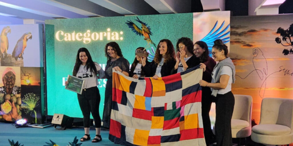 Projeto de colcha de retalhos vence prêmio Goiás Sustentável