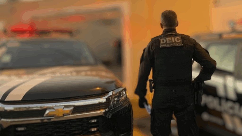 Policila da Deic com uniforme