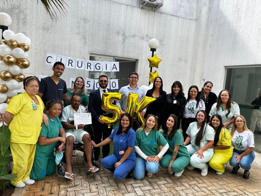 Equipe do Hospital de Luziânia comemora 5 mil cirurgias