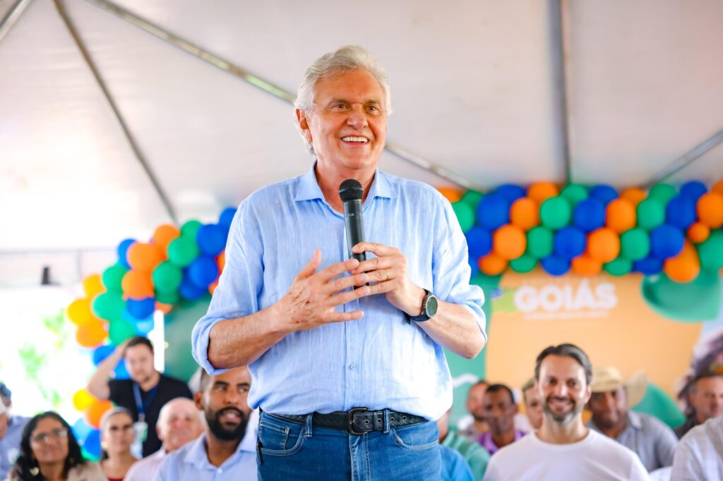 Governador Ronaldo Caiado em evento