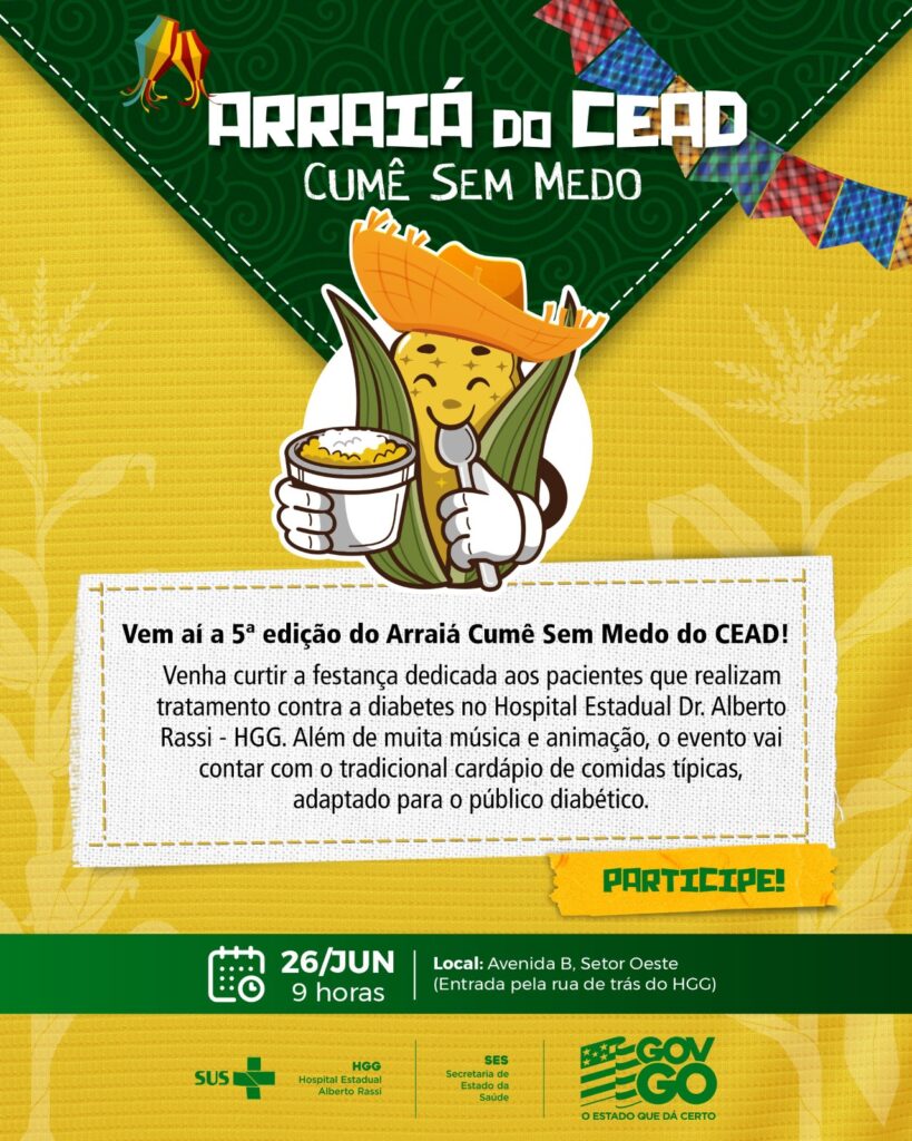 Banner do Arraiá Cumê sem Medo