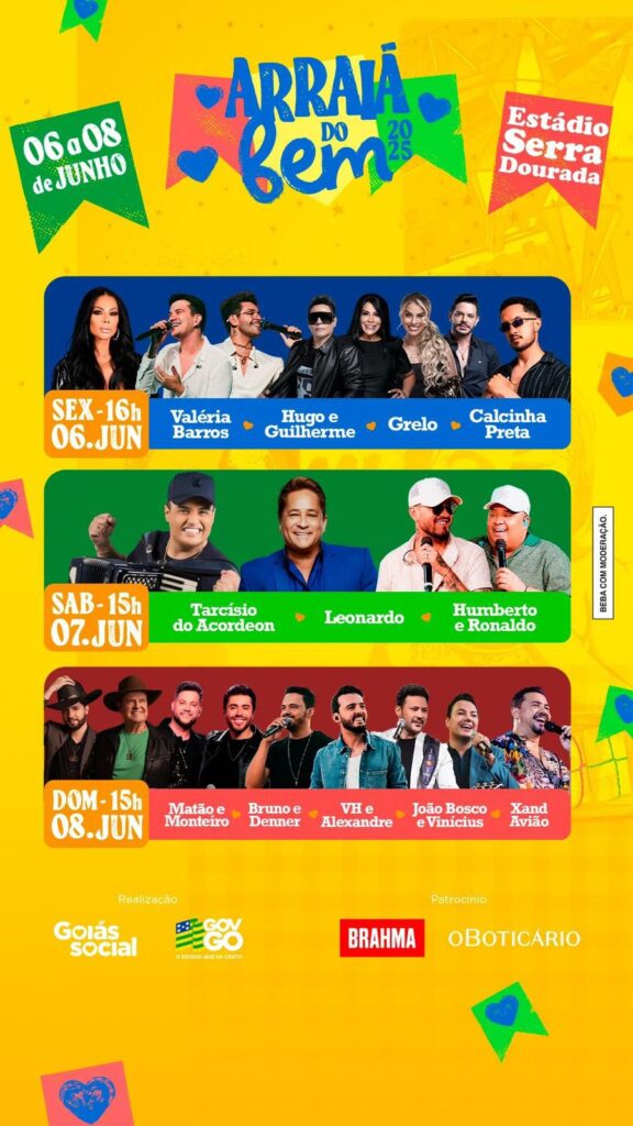 cartaz do arraiá do bem