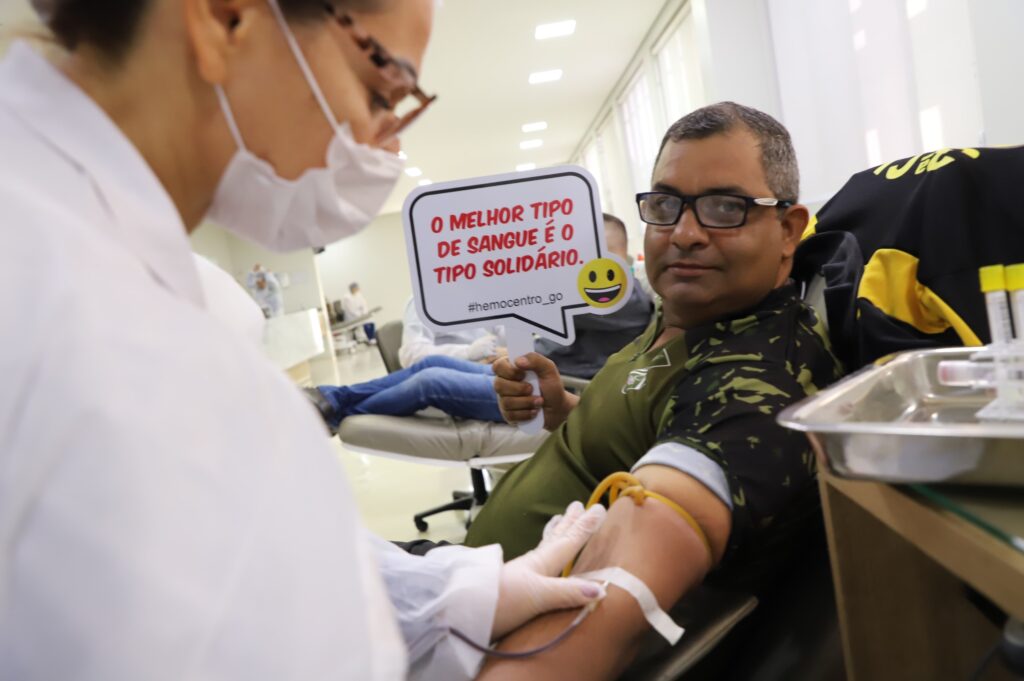 Doadores de sangue em Goiás são homenageados pelo ato voluntário que salva vidas (Foto Marco Monteiro)