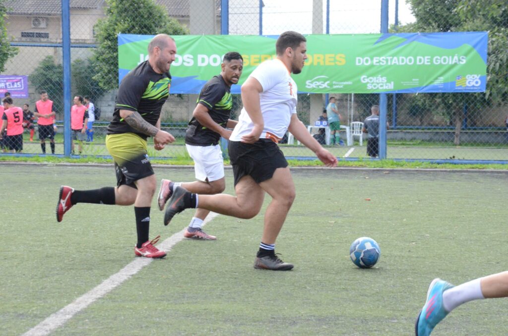Partidade futsal dos Jogos dos Servidores