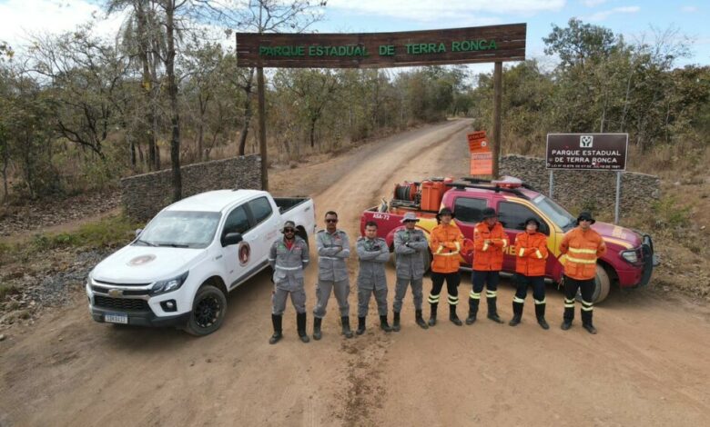 Operação Cerrado Vivo 2025 - bombeiros no Parque de Terra Ronca