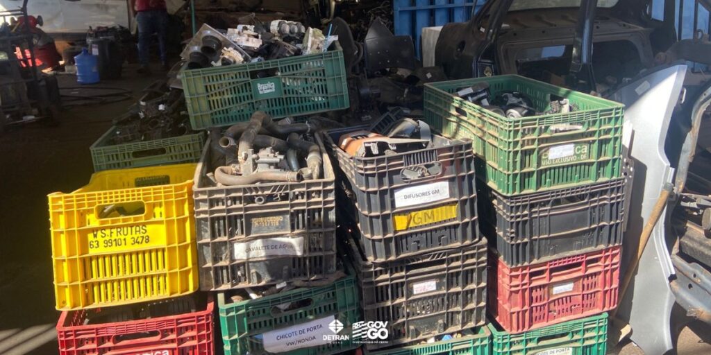 Detran apreensão de peças automotivas irregulares