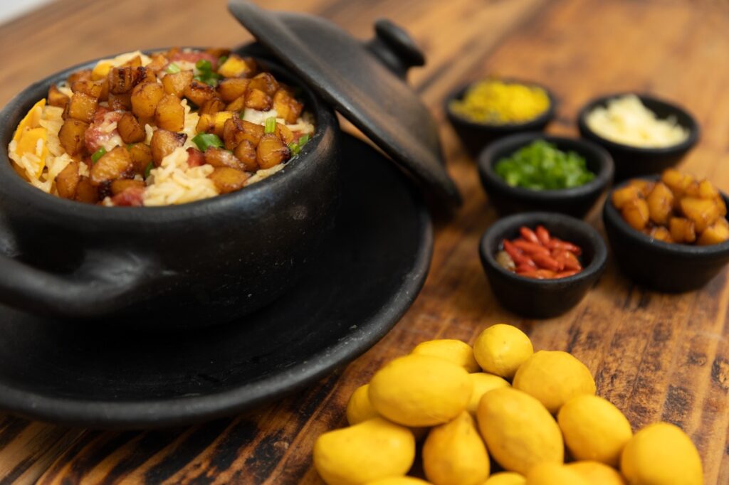 Prato típico goiano no Goiás Gastronomia