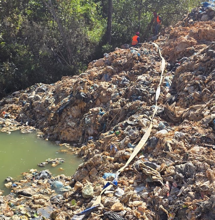 Lixão de Padre Bernardo: cerca de 20% do lixo que desmoronou foi retirado