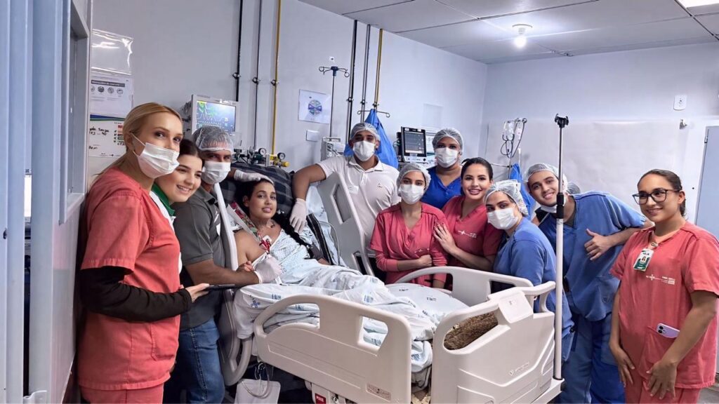 Paciente na UTI do Heja