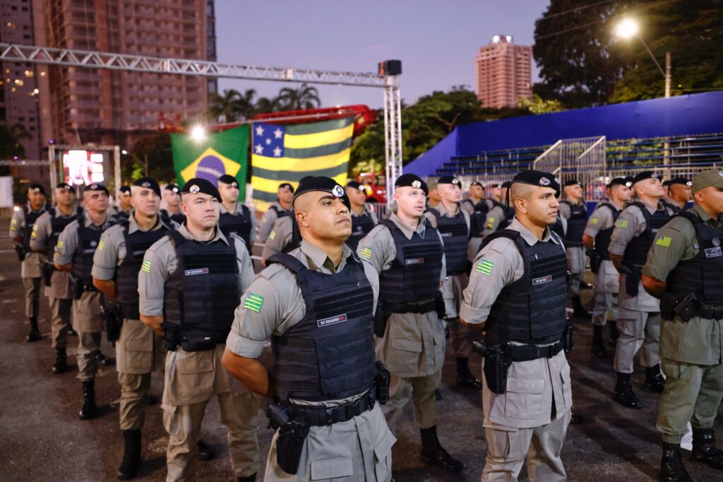 Legenda: Forças de segurança pública atuam para reduzir casos de homicídios dolosos, latrocínio e feminicídios, entre outros crimes