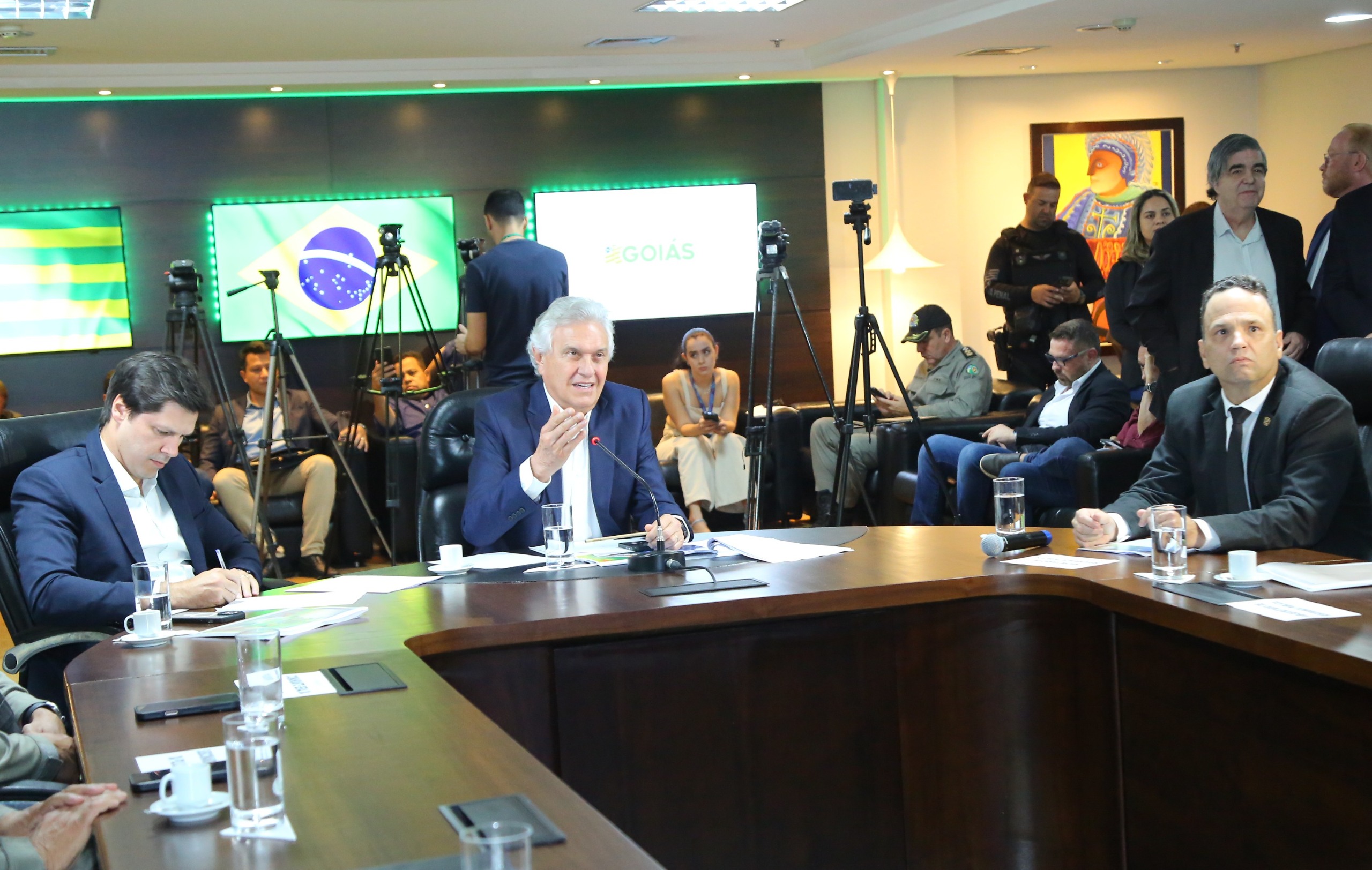 Caiado destaca queda superior a 90% em índices criminais de Goiás