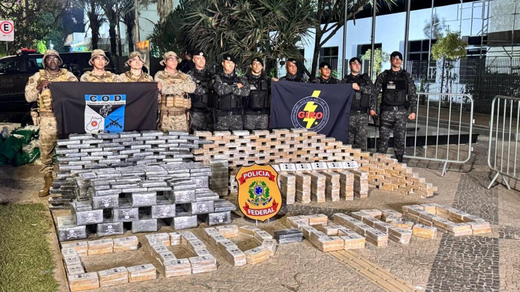 PF e PMGO fazem a maior apreensão de cocaína já realizada em Goiás