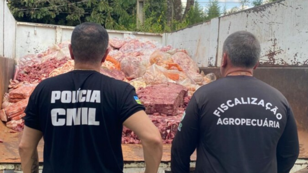 Apreensão de carne clandestina
