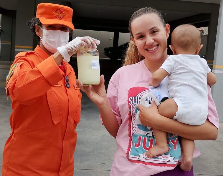 Hemu e Corpo de Bombeiros facilitam doação de leite materno em Goiás