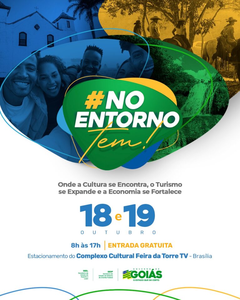 Cartaz de divulgação da feira no entornotem