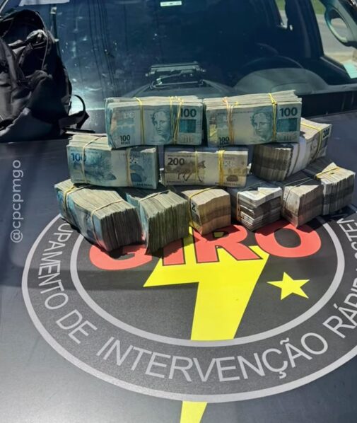 Dinheiro apreendido pelo GIRO