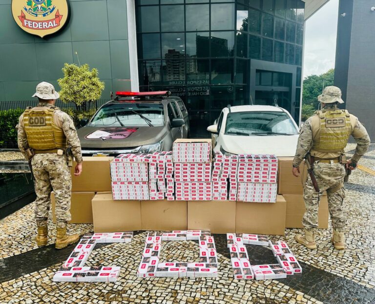 COD intercepta carga de cigarros paraguaios na região Sul de Goiás