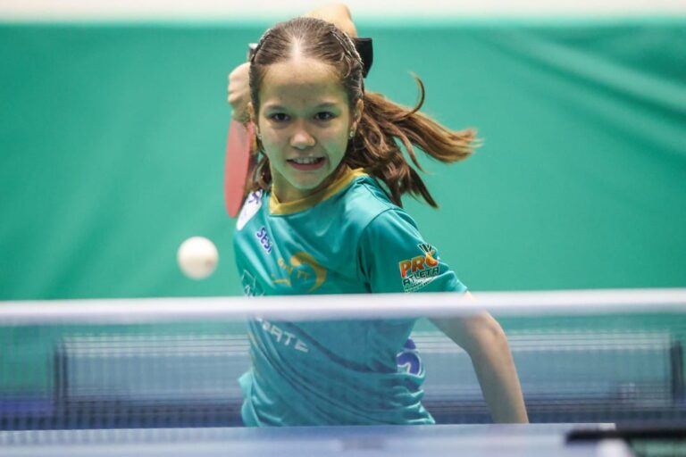 Mesatenista Yumi Iwamoto, bolsista do Pró-Goiás Atleta