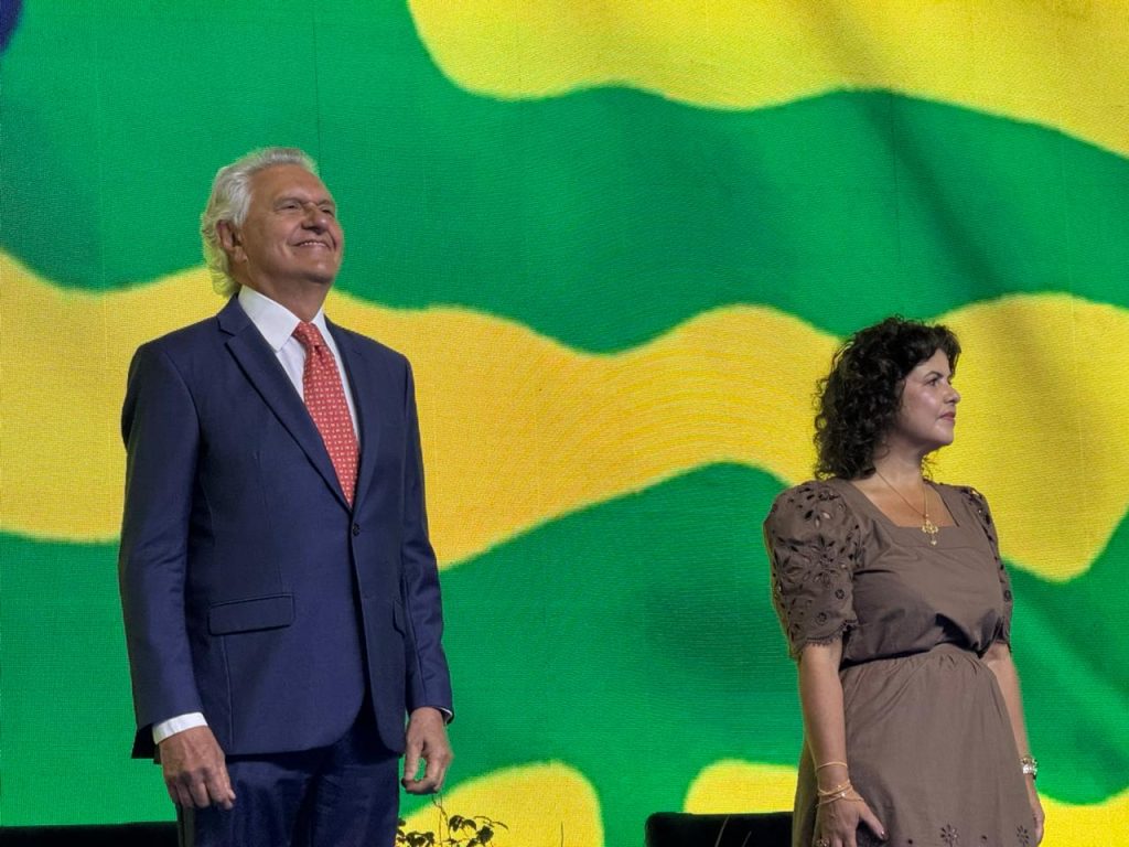 Caiado e Andréa Vulcanis