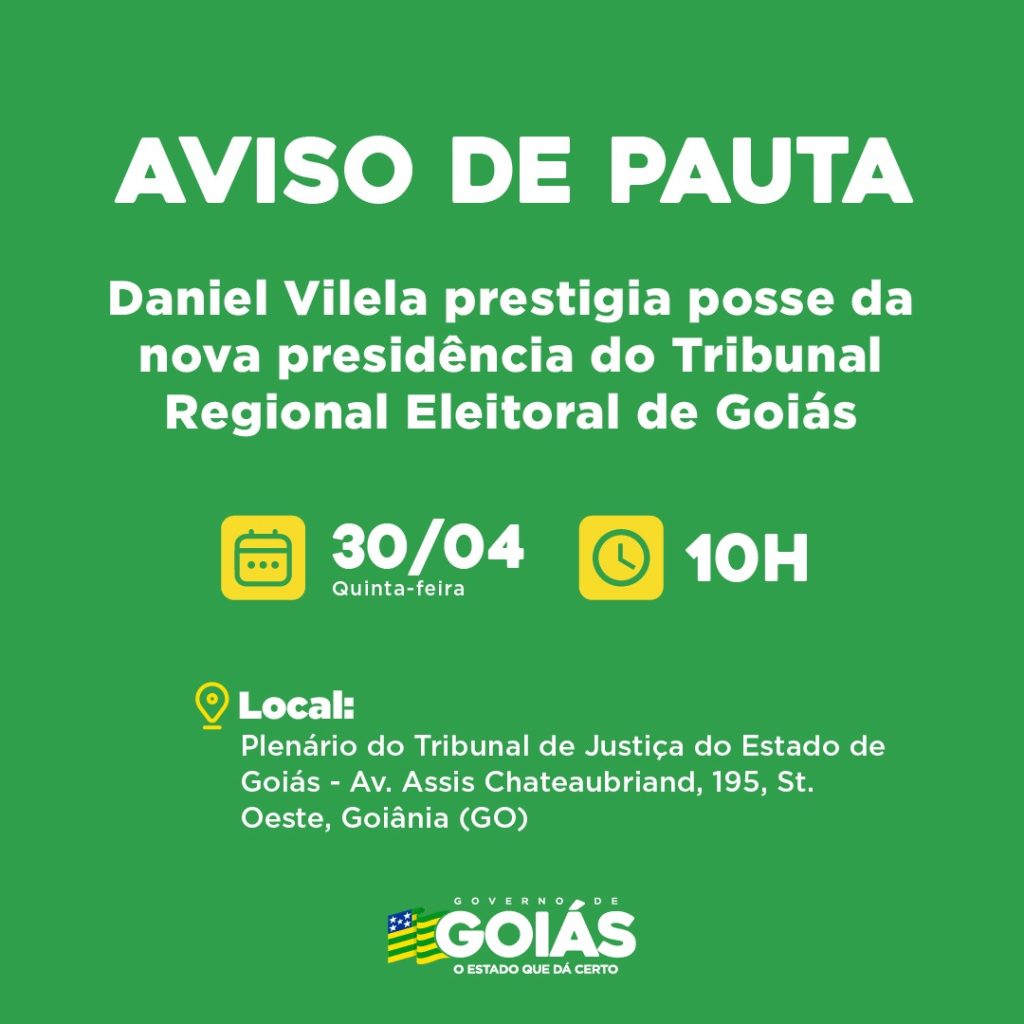 Agenda do governador para quinta-feira