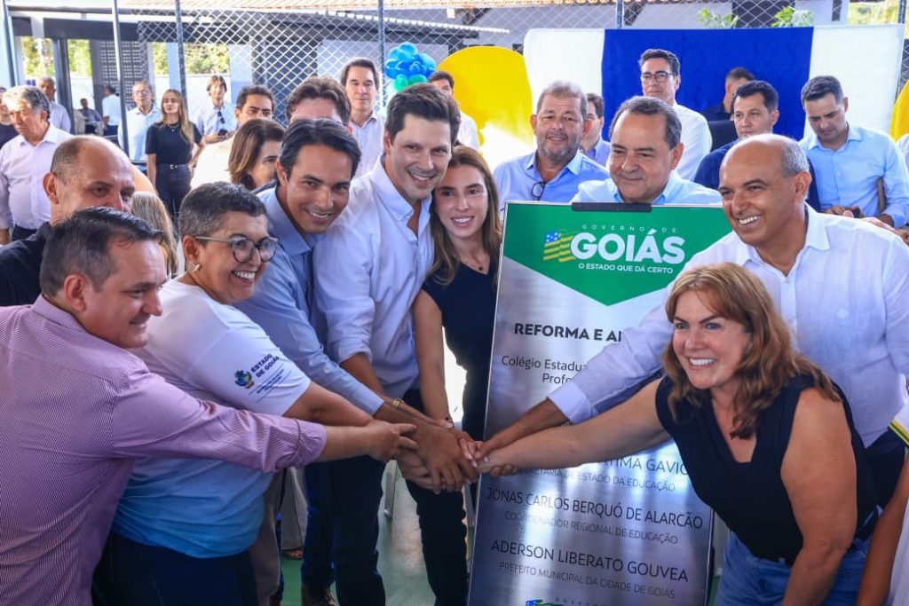 Inauguradas reforma e ampliação do Cepi Alcide Jubé na cidade de Goiás