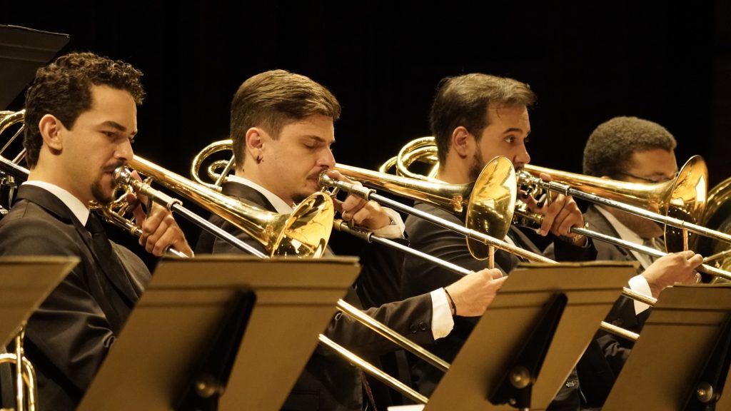Músicos do Basileu França - Concertos gratuitos dos grupos sinfônicos da instituição goiana vão ocorrer nos dias 12, 14 e 16 de abril, no Teatro Escola Basileu França / Fotos Cinthia Oliveira