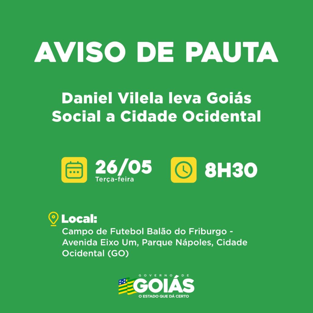 Agenda do governador para terça-feira