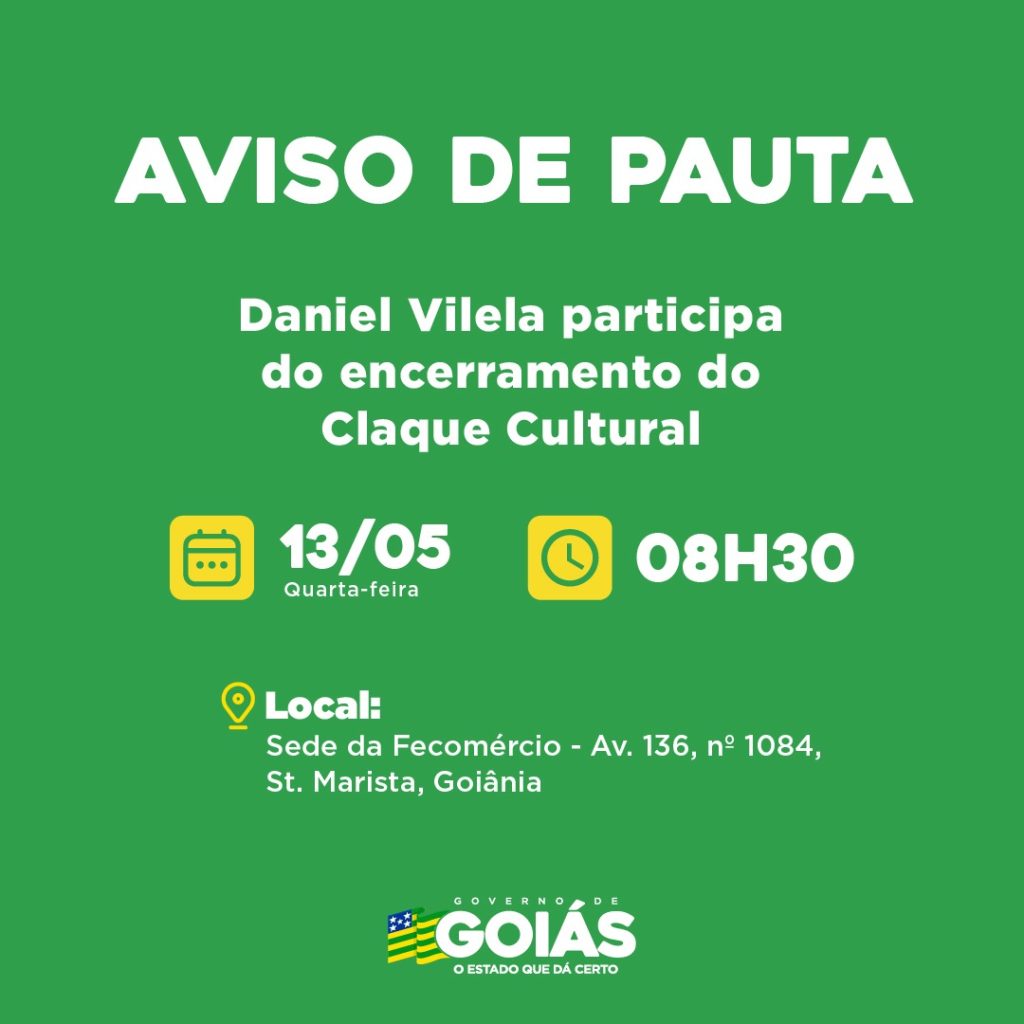 Agenda do governador para quarta-feira