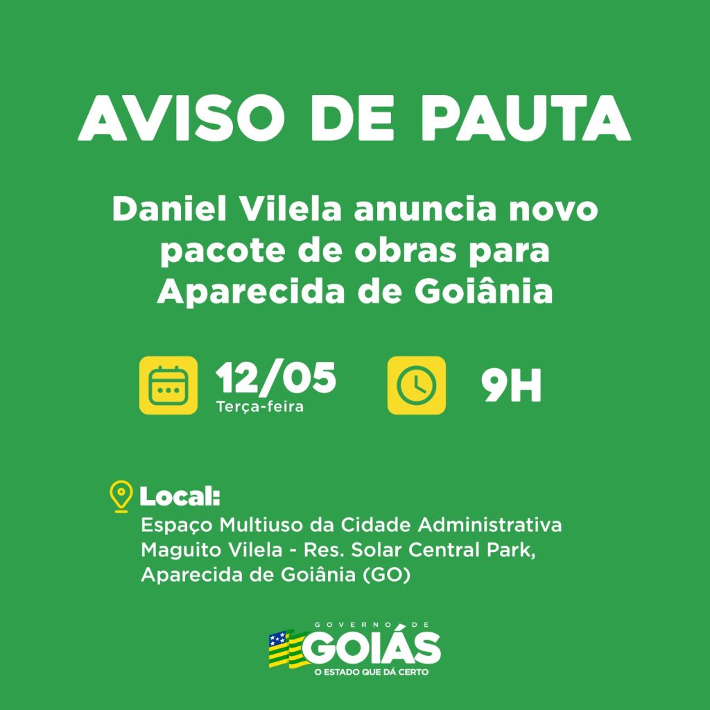 Agenda do governador para terça-feira