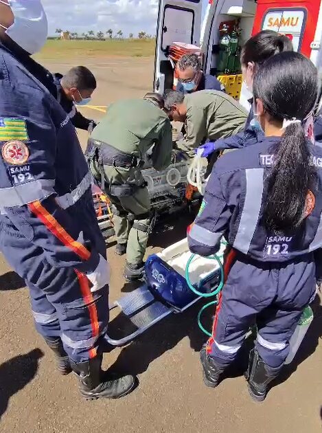 Serviço Aéreo dos bombeiros realiza dois transportes de alta complexidade