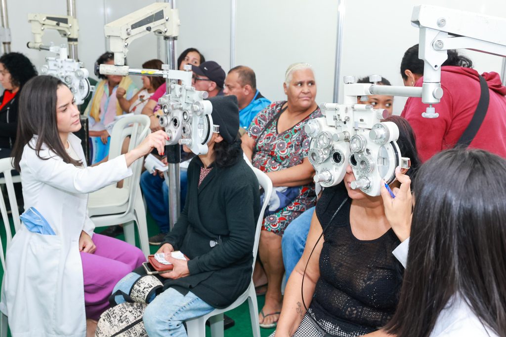 Atendimento oftalmológico no Goiás Social em Luziânia