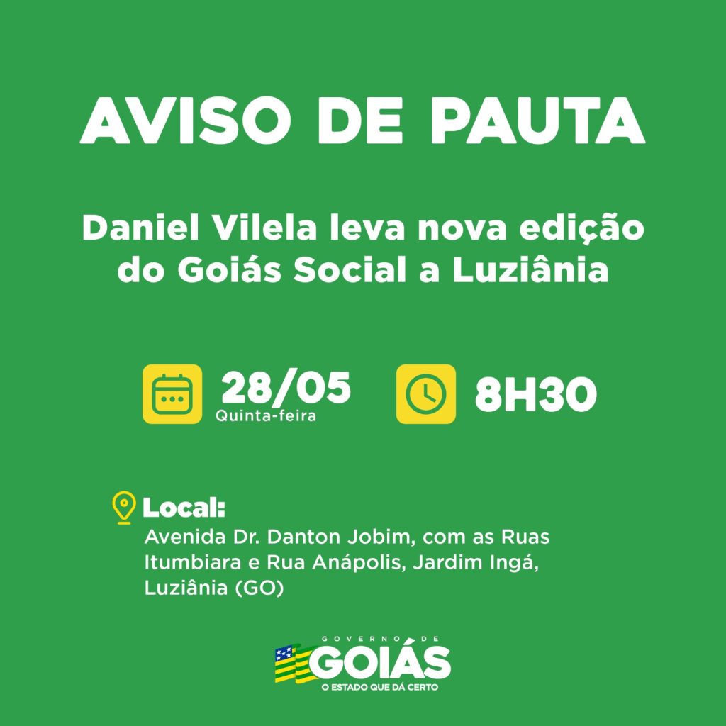 Card da agenda do governador
