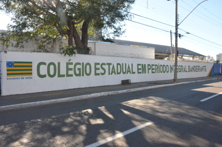 Autorizadas obras de reforma e ampliação do Cepi Bandeirante, em Goiânia - fachada externa do colégio