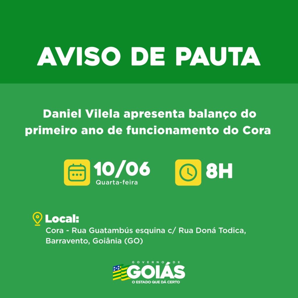 agenda do governador para 10 de junho