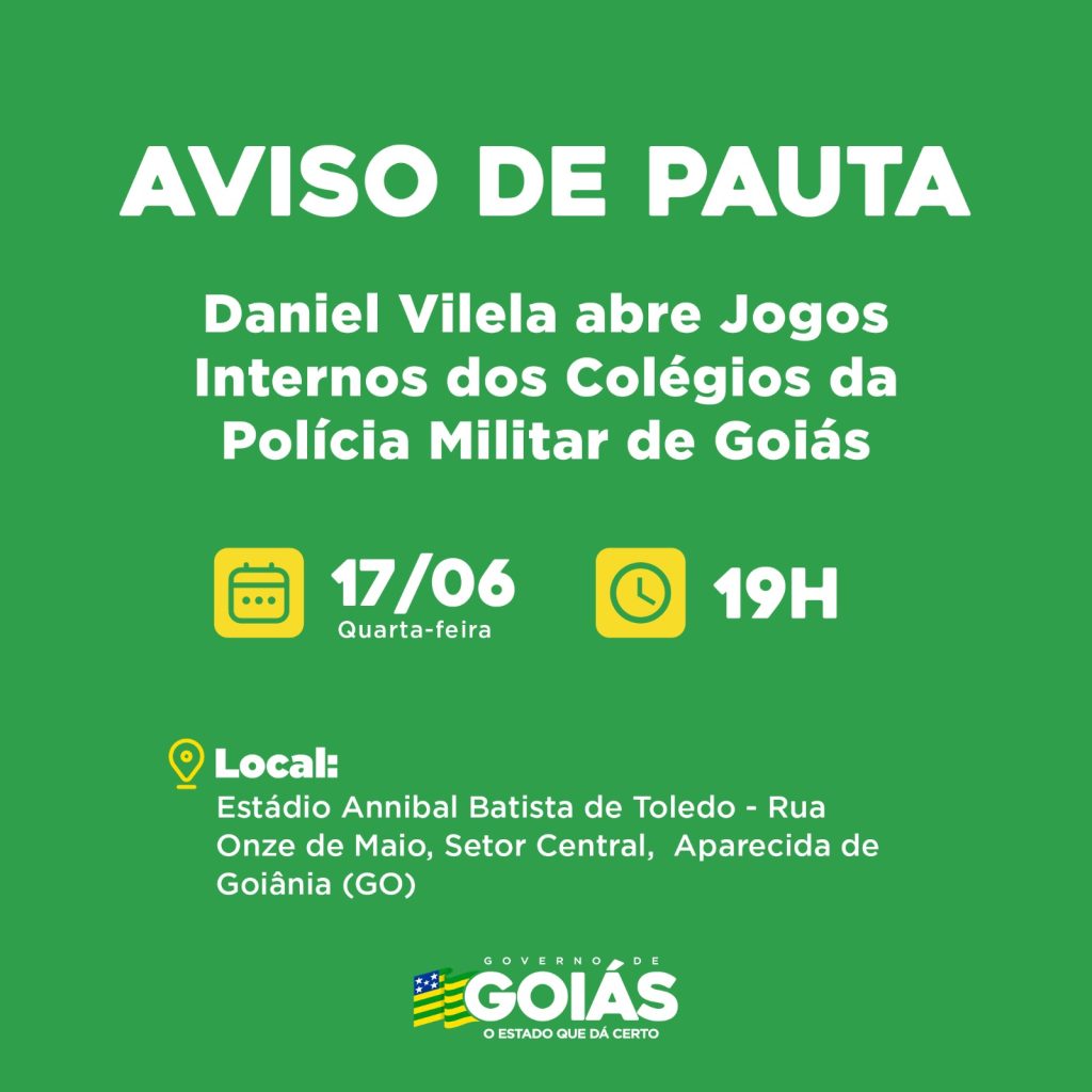 Agenda do governador para quarta-feira