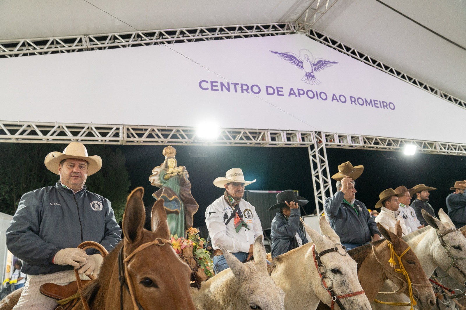 Instalado no Km 30 da GO-237, Centro de Apoio deve receber cerca de 30 mil romeiros durante a Romaria de Muquém