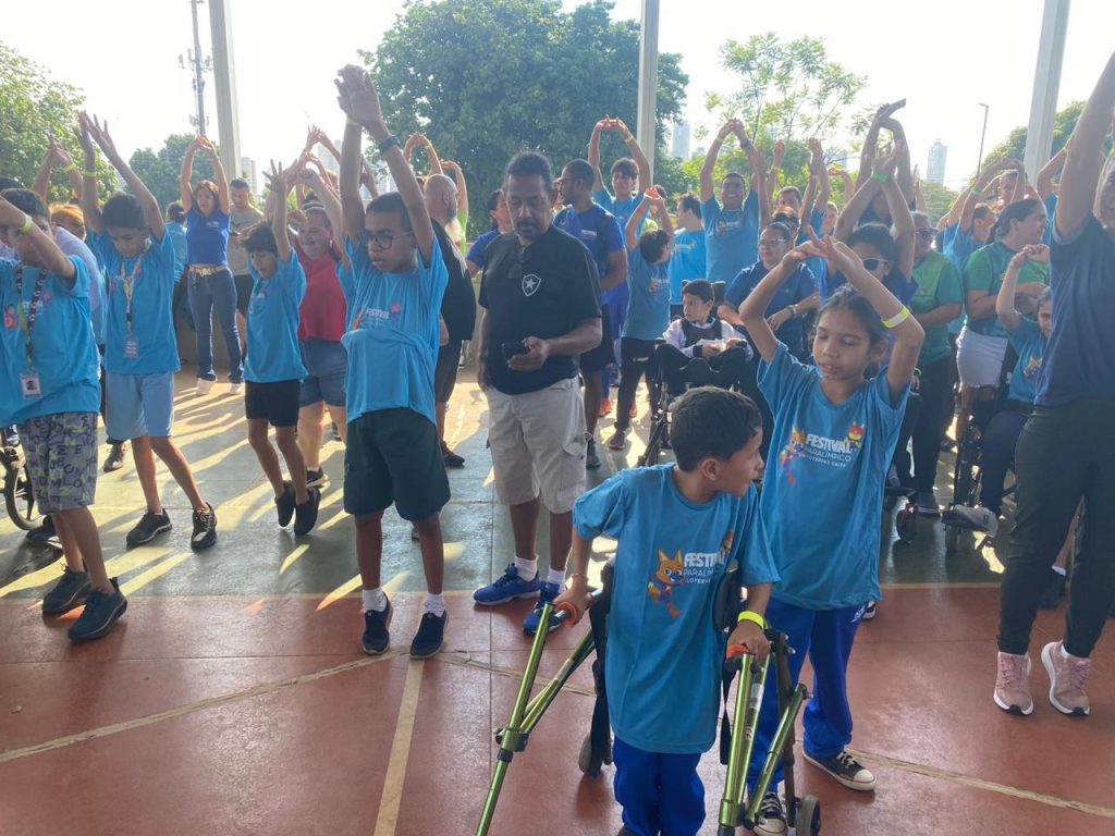 Goiânia, Anápolis e Valparaíso de Goiás recebem Festival Paralímpico para crianças e adolescentes - criança com deficiência duante edições anteriores do festival